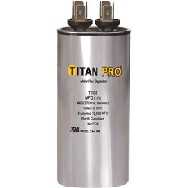 Packard Titan Pro Run Capacitor 45 MFD 440/370-Volt Round