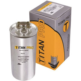 Packard Titan Pro Run Capacitor 70+5 MFD 440/370-Volt Round