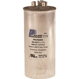 Packard Titan 440/370-Volt 80+5 MFD Round Pro Run Capacitor