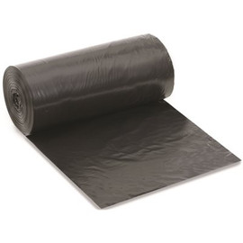Berry Plastics 7 Gal. to 10 Gal. 0.9 mil 24 in. x 24 in. Black Low-Density Trash Bags (50-Roll, 10-Rolls/Case)