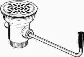 Premier Commercial 2 in. Strainer Twist Handle Drain Outlet