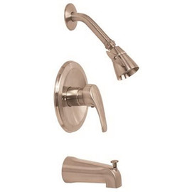 Premier Westlake Single-Handle 1-Spray Adjustable Tub and Shower Faucet in Brushed Nickel