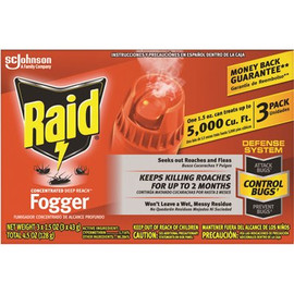 Raid 1.5 oz. Concentrated Deep Reach Fogger (3-pack)