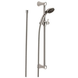 Delta 2-Spray Patterns 3 in. Single Wall Mount Handheld Shower Head in Chrome