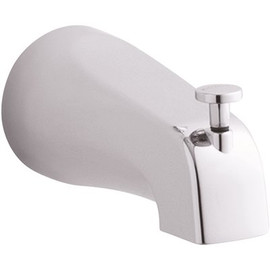 KOHLER Coralais Diverter Bath Spout with NPT Connection in Polished Chrome