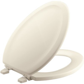 KOHLER Stonewood Elongated Closed Front Toilet Seat in Biscuit