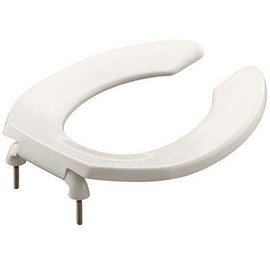 KOHLER Lustra Round Open Front Toilet Seat in White