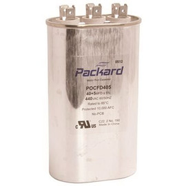 Packard Titan 440/370-Volt 40+5 MFD Oval Pro Run Capacitor