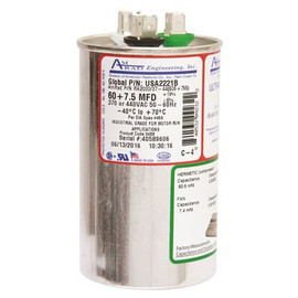 AMRAD ENGINEERING 60/7.5 MFD, 370/440 VAC Round Motor Run Capacitor