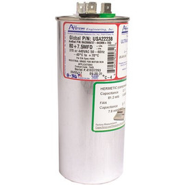 AMRAD ENGINEERING USA2223B - Round Motor Run Capacitor, 80/7.5 MFD, 370/440 VAC