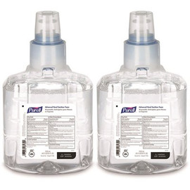 PURELL Advanced Hand Sanitizer Foam, 1200 mL Sanitizer Refill for LTX-12 Touch-Free Dispenser (2-Pack Per Case)