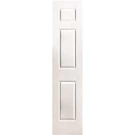 Masonite 18 in. x 80 in. Textured 3-Panel Primed White Hollow Core Composite Interior Door Slab