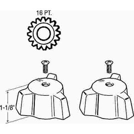 ProPlus Tub and Shower Handles for Eljer Lustra ProPlus Tub and Shower Handles for Eljer Lustra