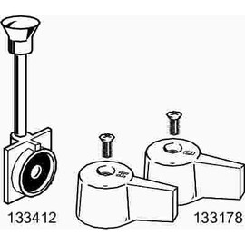 ProPlus Gate Knob and Washer for Bathcock with Diverter, Chrome