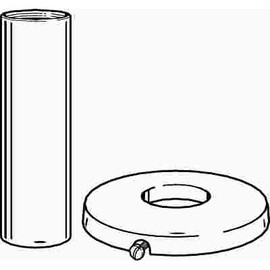 Gerber 4 in. Escutcheon and Sliding Sleeve in Chrome