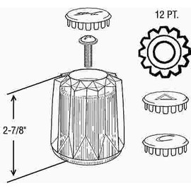 ProPlus Windsor Shower and Widespread Bathroom Handle
