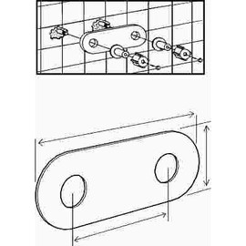 Proplus 14 in. x 6 in. Acrylic Escutcheon Shower Cover Plate