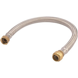 SharkBite 3/4 in. Push-to-Connect x 3/4 in. FIP x 24 in. Braided Stainless Steel Water Heater Connector