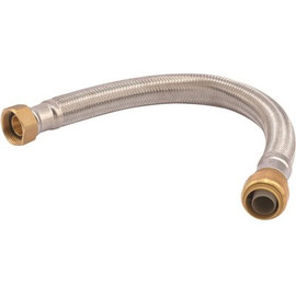 SharkBite 3/4 in. Push-to-Connect x 3/4 in. FIP x 15 in. Braided Stainless Steel Water Heater Connector