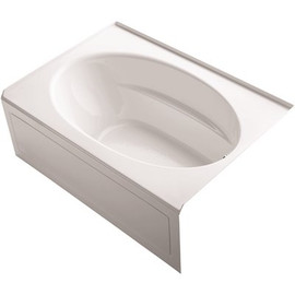 KOHLER Windward 60 in. x 42 in. Acrylic Alcove Bathtub with Integral Apron and Right-Hand Drain in White