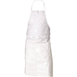 A20 Breathable Particle Protection Apron (36550), Universal Size, Tie Back, White, 100 / Case, 10 Bags of 10 Aprons