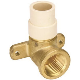 ProPlus 1/2 in. Lead Free CPVC Piping x Brass Fitting Drop Ear Elbow