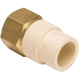 Proplus 3/4 in. CPVC Socket x 3/4 in. FIP, Lead Free CPVC/Brass Transition Adapter