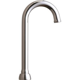 Chicago Faucets 3-1/2 in. Solid Brass Rigid/Swing Gooseneck Spout