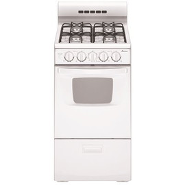Amana 20 in. 2.6 cu. ft. Gas Range in White Amana 20 in. 2.6 cu. ft. Gas Range in White