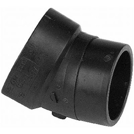 Mueller Industries DWV ABS 22.5 DEGREE STREET FITTING, 4 IN.