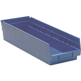 Quantum Storage Systems QSB104BL 6-5/8 in. Economy Shelf Bin, Blue (20-Pack)