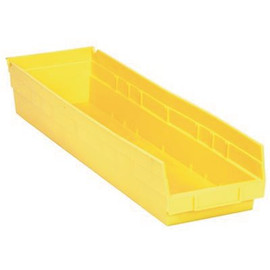 Quantum Storage Systems QSB106YL 6-5/8 in. Economy Shelf Bin, Yellow (6-Pack)