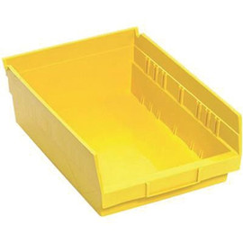 QUANTUM STORAGE SYSTEMS 2 Gal. - 8-3/8 in. Economy Shelf Tool Storage Bin, Yellow, (20-ctn)