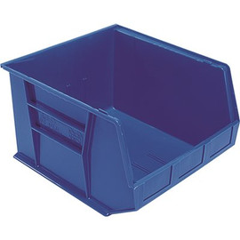 QUANTUM STORAGE SYSTEMS Ultra Series Stack and Hang 11 Gal. Storage Bin in Blue (3-CT)