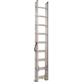 Werner 24 ft. Aluminum 3 Section Compact Extension Ladder with 225 lbs. Load Capacity Type II Duty Rating