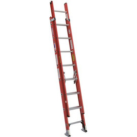Werner 16 ft. Fiberglass D-Rung Extension Ladder with 300 lbs. Load Capacity Type IA Duty Rating