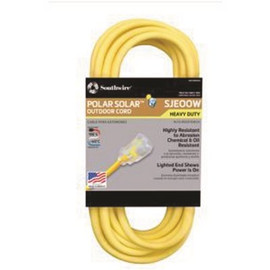 Southwire 100 ft. 10/3 SJEOW Outdoor Heavy-Duty T-Prene Extension Cord with Power Light Plug