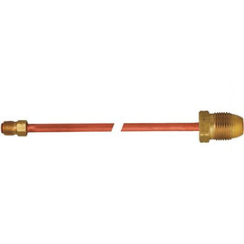 MEC Pigtail POL x 1/4 in. Inverted Flare x 15 in. L, 7/8 in. HEX