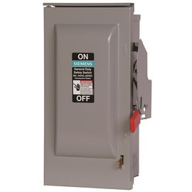 Siemens General Duty 100 Amp 240-Volt 2-Pole Outdoor Fusible Safety Switch with Neutral