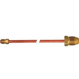 MEC Pigtail - POL x 1/4 in. Inverted Flare x 36 in. L, 7/8 in. HEX