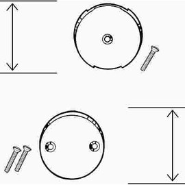 ProPlus Single Hole Bathtub Faceplate 1/2 in. in Brushed Nickel ProPlus Single Hole Bathtub Faceplate 1/2 in. in Brushed Nickel