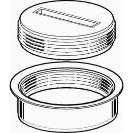 IPS Corporation 3 in. in Diameter AB and A PVC Quick-Fit Cleanout Fitting with Countersunk Plug