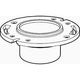 Water-Tite Techno Plastic Closet Flange for 3 in. or 4 in. PVC Pipe