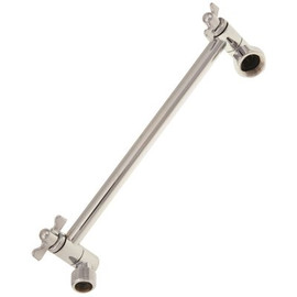 Proplus 1/2 in. IPS x 10 in. Adjustable Shower Arm, Chrome