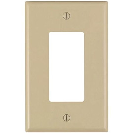 Leviton Ivory 1-Gang Decorator/Rocker Wall Plate (10-Pack)