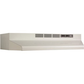 Broan-NuTone F40000 24 in. 230 Max Blower CFM Convertible Under-Cabinet Range Hood with Light in White