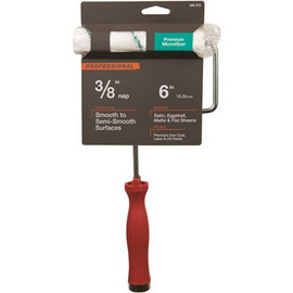 PRIVATE BRAND UNBRANDED 6 in. x 3/8 in. Microfiber Mini Paint Roller with Frame PRIVATE BRAND UNBRANDED 6 in. x 3/8 in. Microfiber Mini Paint Roller with Frame