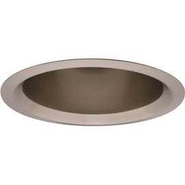 Lithonia Lighting 6 in. Recessed Brushed Nickel Incandescent Open Trim