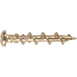 Hillman Walldog 1-1/2 in. Hi-Lo Brass-Plated Steel Pan-Head Phillips Anchors (6-Pack)