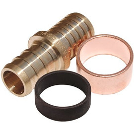 SharkBite 3/8 in. Brass PEX Barb Polybutylene Coupling